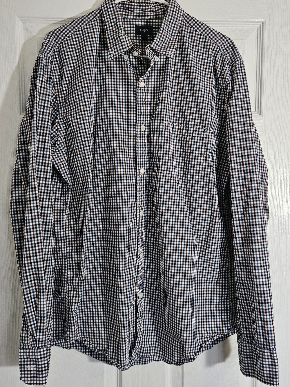 J. Crew Men's Large( Fits Like Medium) Cotton  Button-Down Shirt